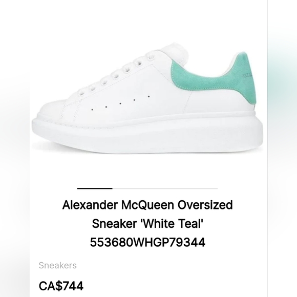 Oversized Leather Sneakers ALEXANDER MCQUEEN Sz 40 (appx. mens 7-7.5 =women's 9) - Picture 4 of 14